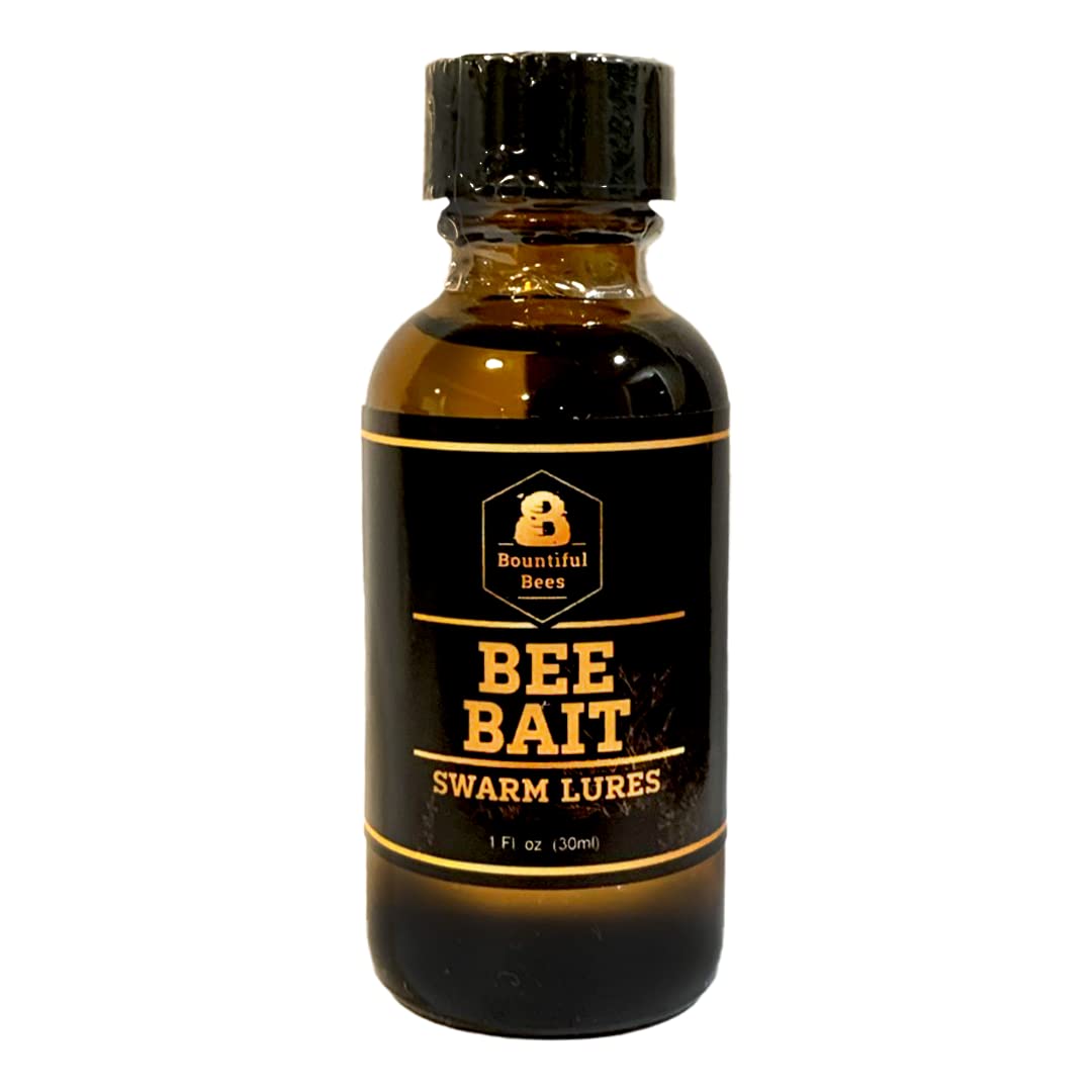 Bountiful Bees Bee Bait Swarm Lure bottle attracts bees for swarms