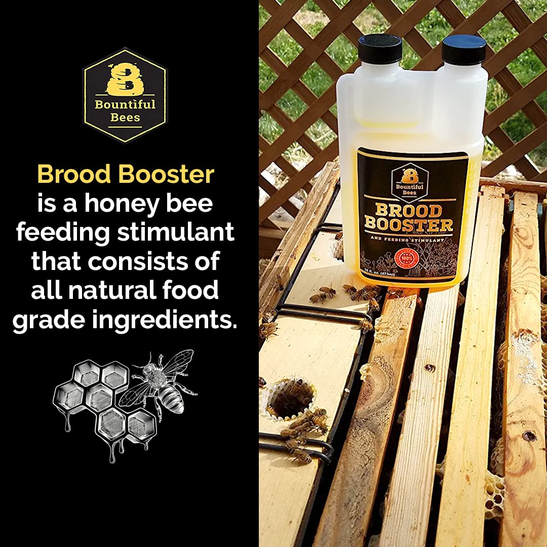 Bountiful Bees Brood Booster spray on foundation to encourage comb building