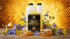 Bountiful Bees Brood Booster in syrup to prevent fermentation