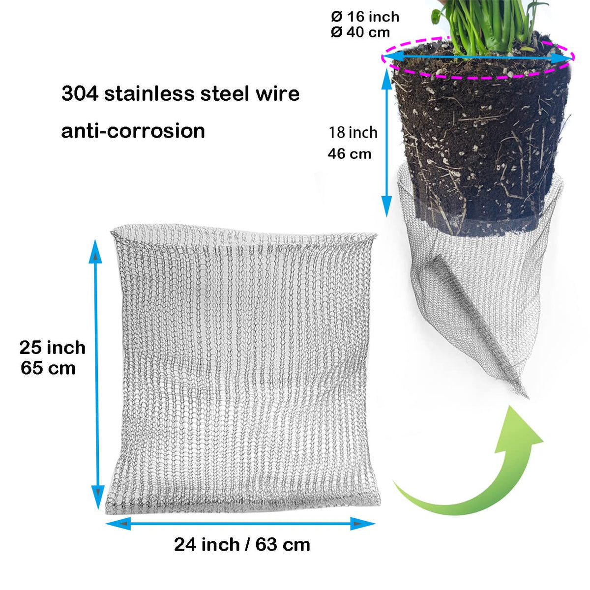 boUod close-up of stainless steel wire mesh highlighting corrosion resistance