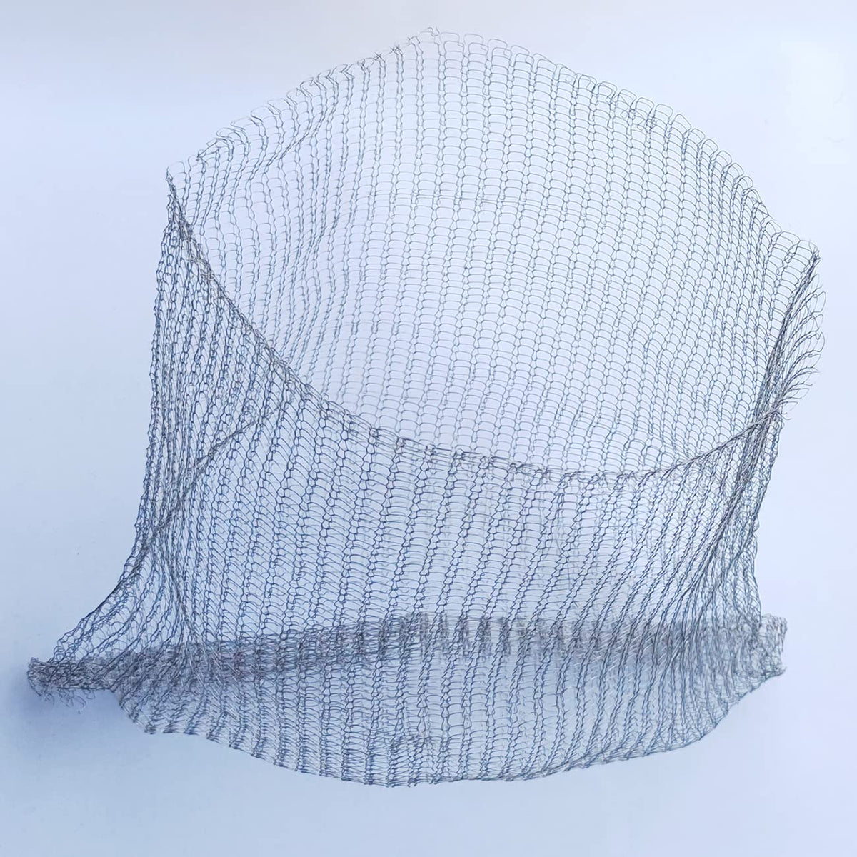 boUod gopher basket protecting plant crowns and roots in a garden bed
