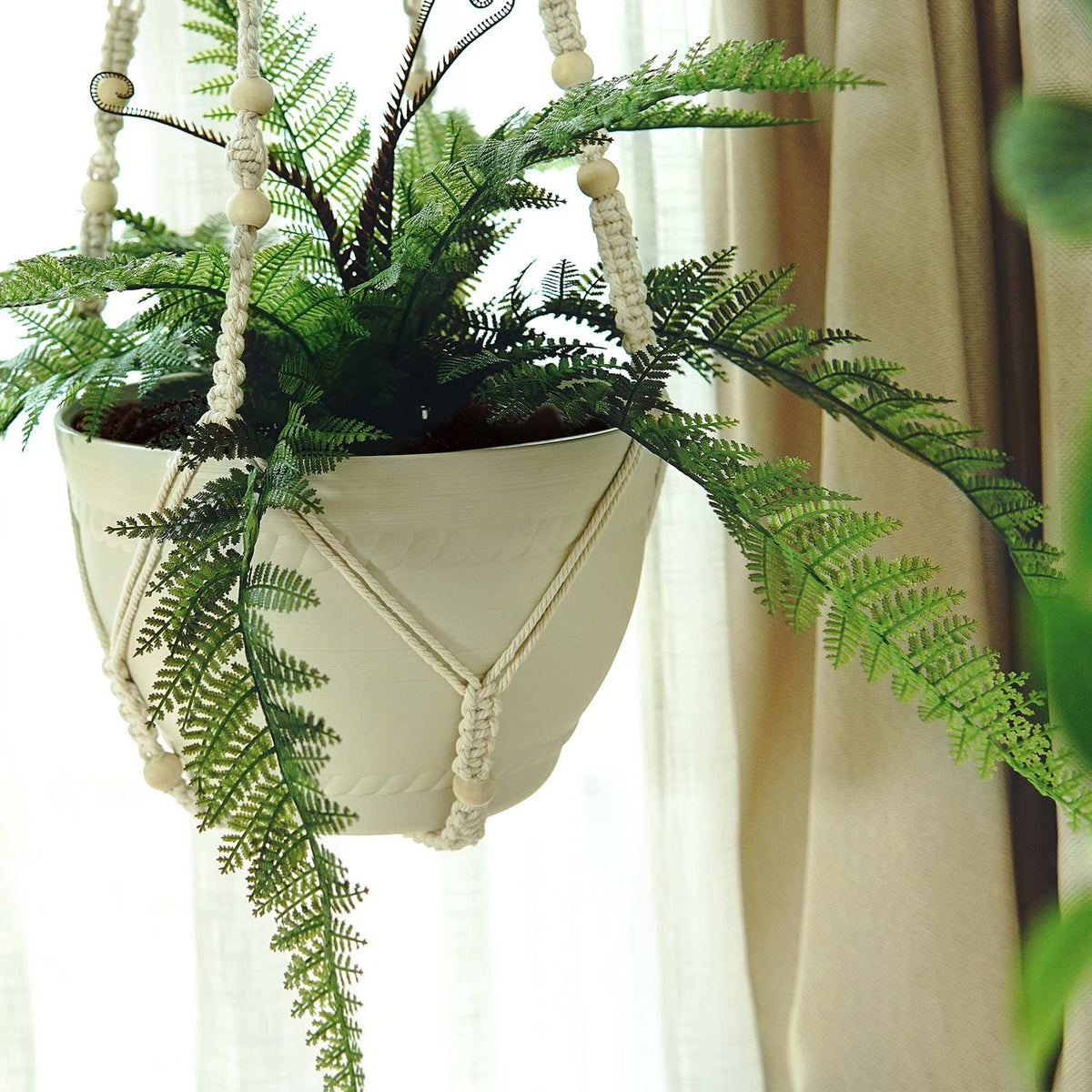 Bouqlife boho indoor garden adds warmth and greenery.