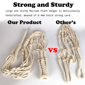 Bouqlife ivory cotton rope, 5mm thickness, adds natural texture.