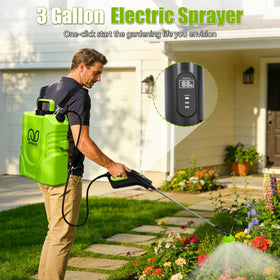 Bourid sprayer with 5 nozzles enables versatile garden spraying for beds and shrubs