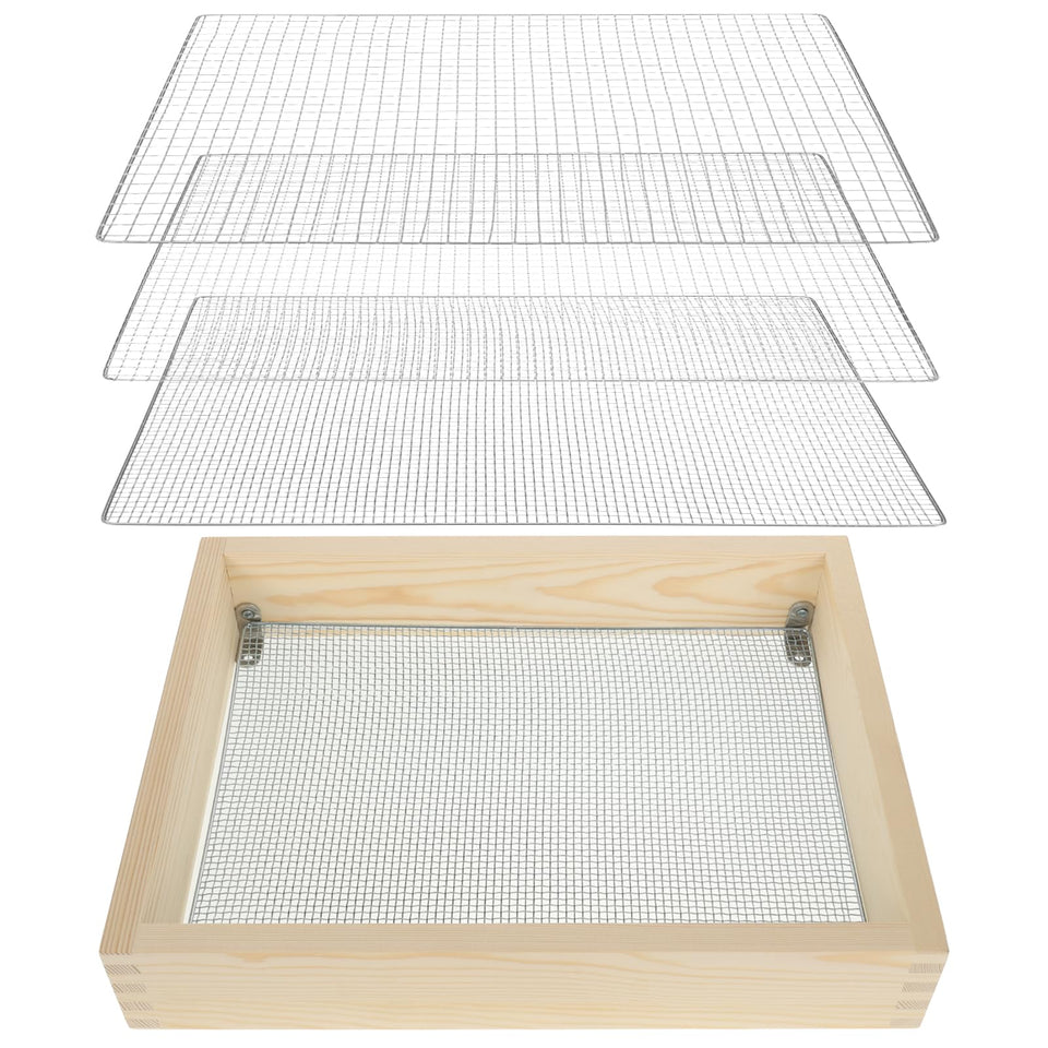 Bouticol wood dirt sifter frame with durable pine wood construction for long-lasting use.