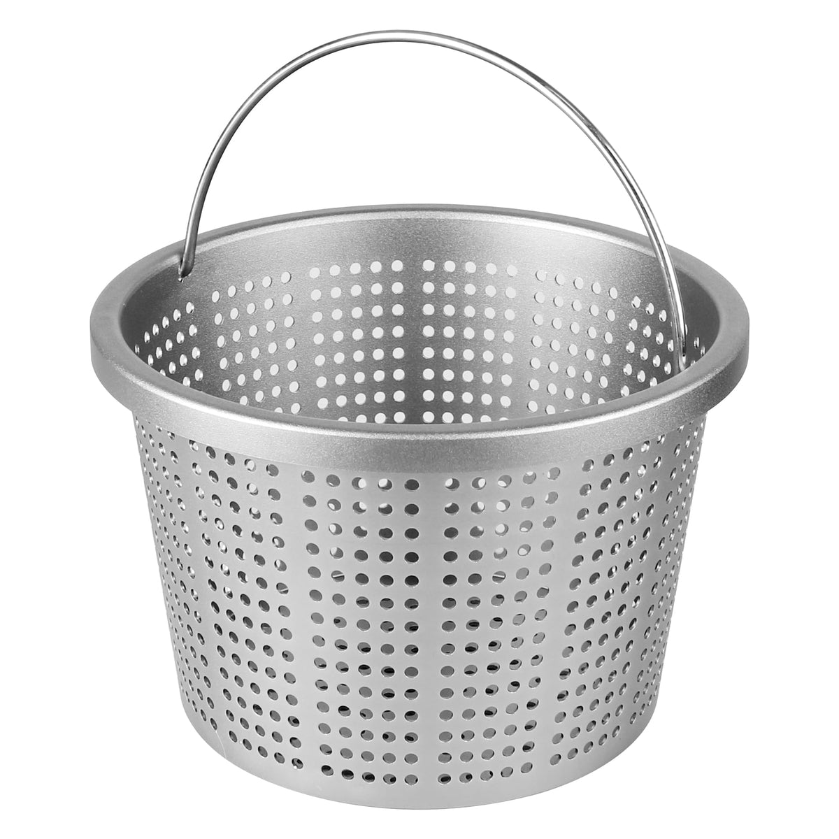 BOUYAO 8-inch inground skimmer basket showing durable aluminum construction for debris capture