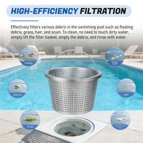 BOUYAO dense mesh aluminum basket promotes efficient water flow