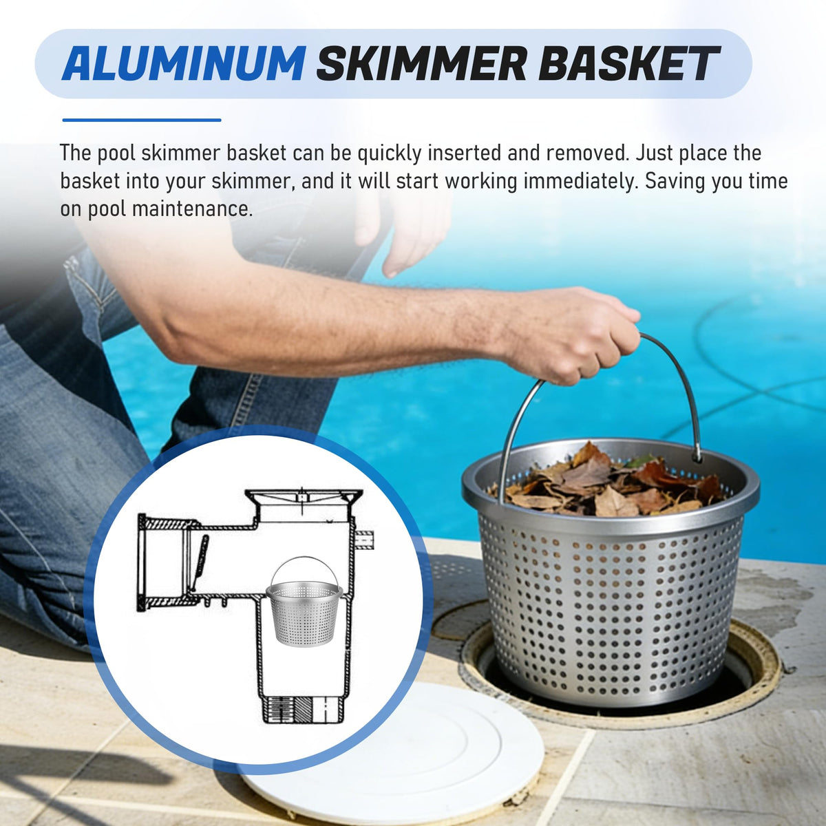 BOUYAO easy-clean design aids lifting, emptying, and reinstalling the basket