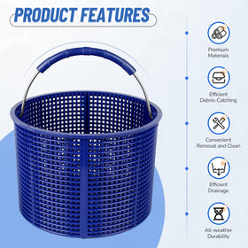 BOUYAO 7-inch top diameter fits in-ground pool skimmers securely.