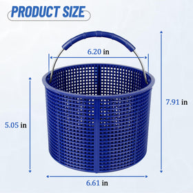BOUYAO skimmer basket with rubber grip for secure, comfortable handling.