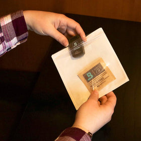 Boveda saltwater-based 75% RH pack used for precise humidity testing.