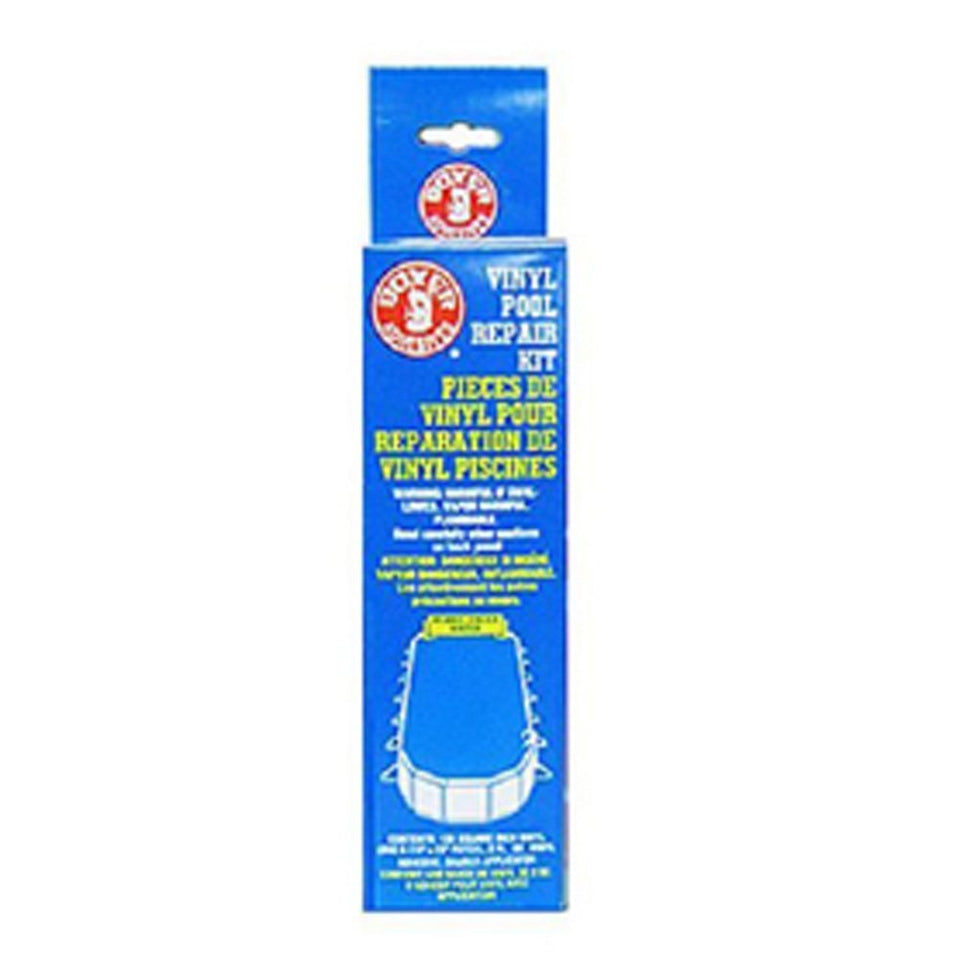 Boxer 859 underwater vinyl pool repair kit with patching vinyl and applicator for quick above-ground repairs