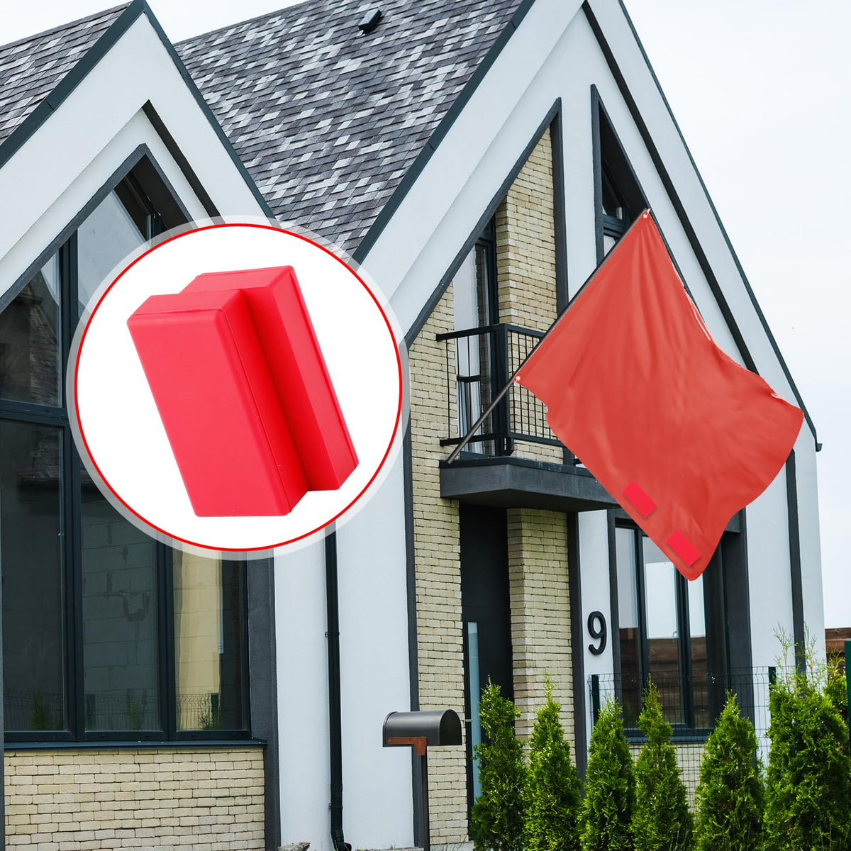 BOXOB 8-pack flag weights extend flag life by reducing movement.