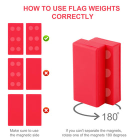 BOXOB curtain weight with magnet keeps draperies in place outdoors.