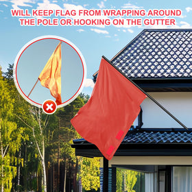BOXOB garden flag wind stabilizer prevents tangling outdoors.