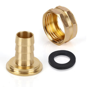 BOXOB heavy-duty brass fitting with hexagonal body for easy tightening.