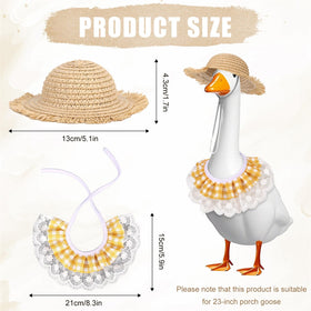 BOXOB porch goose bib outfit complements yard decoration and keeps pets cozy during outdoor photos.