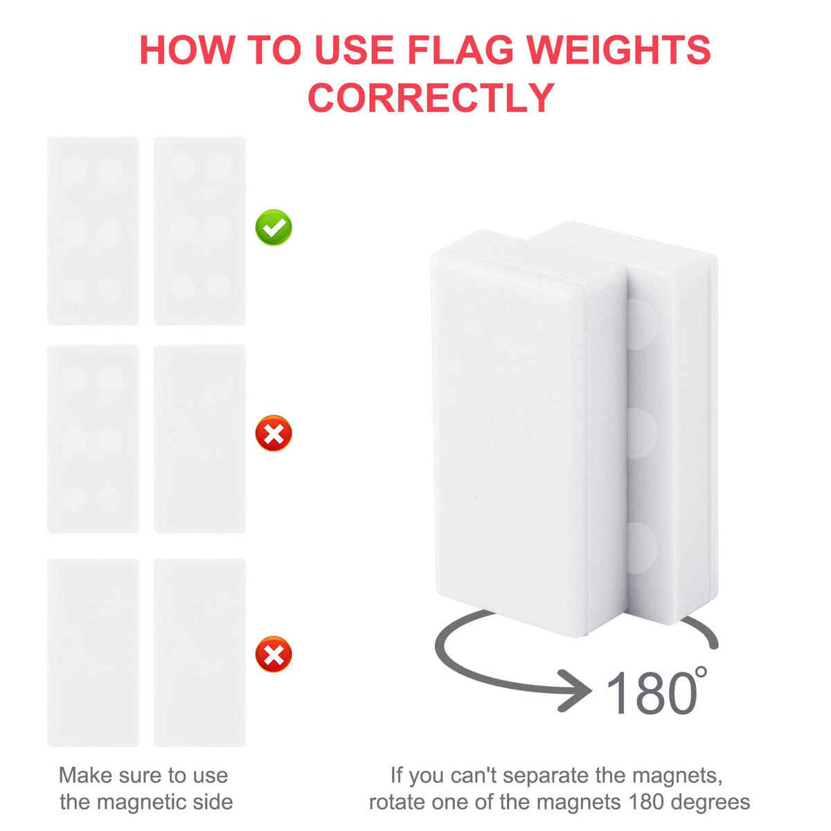 BOXOB wind-stability magnets on banners show versatile use with American flags.