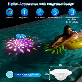 BOXPSII Floating Lights are IP68 waterproof for worry-free use.