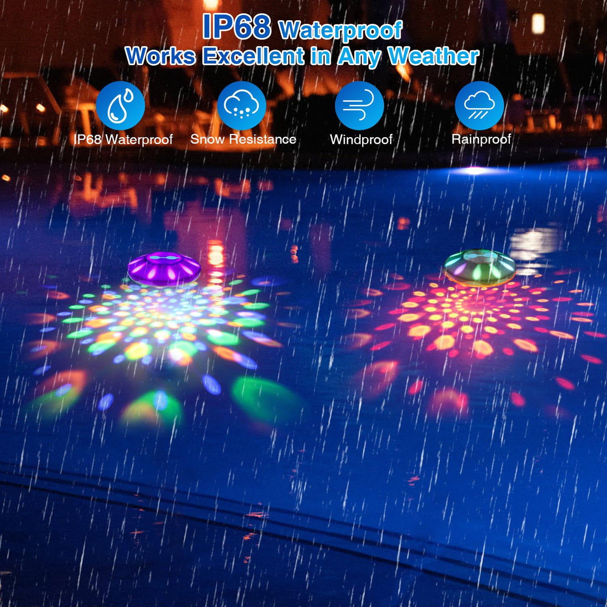 BOXPSII Floating Lights remote control for easy color and mode selection.