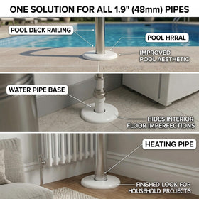 BOYAODUXUE versatile trim ring for pipes, showers, and radiators.
