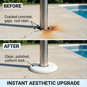 BOYAODUXUE pool ladder cover with split mechanism enables easy retrofit.