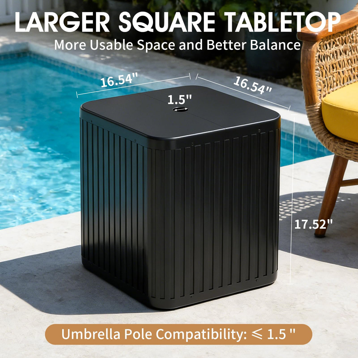 BoYata heavy-duty ABS material withstands sun and rain.