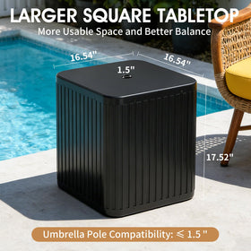 BoYata heavy-duty ABS material withstands sun and rain.