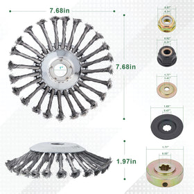 BOYUANSCH universal adapter kit enables quick tool-free mounting on compatible trimmers.