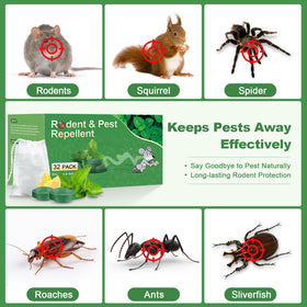 BOZFLY pest deterrent balls emitting mint scent in room