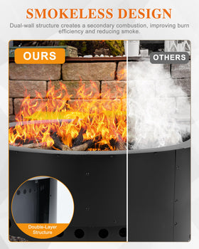 BPS fire pit ring DIY setup with bricks or stones for backyard use