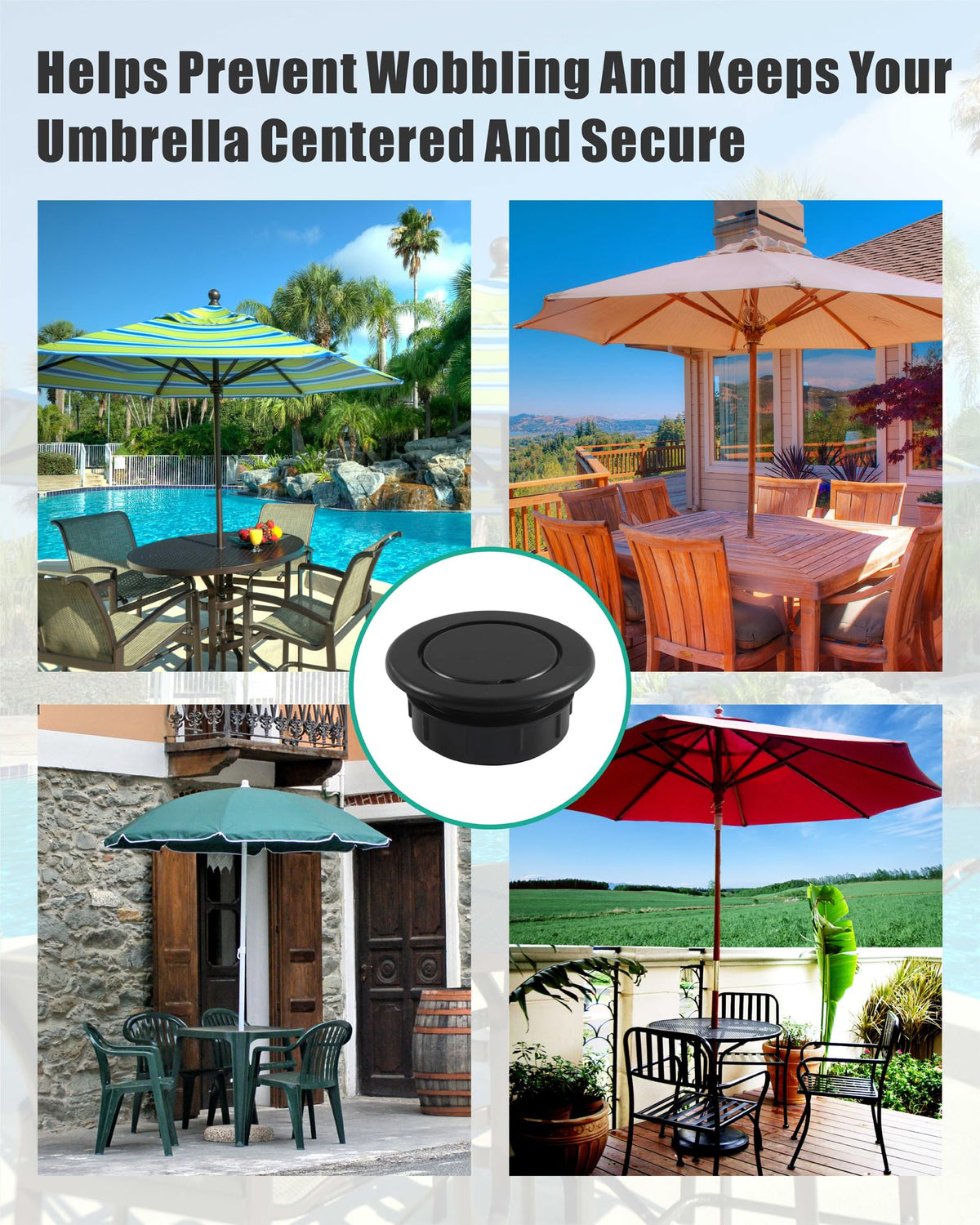 BPUHRNI outdoor furniture protection helps keep patios neat and safe.