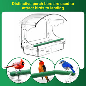 BPYOT detachable seed tray allows easy refills and quick cleaning after feeding.