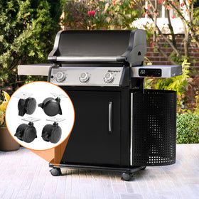 Easy upgrade: Weber Spirit 69828 replacement wheels improve maneuverability on decks.