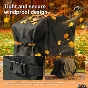 BQMAX griddle cover dimensions protect 59.5 by 26.5 by 29 inch setup.