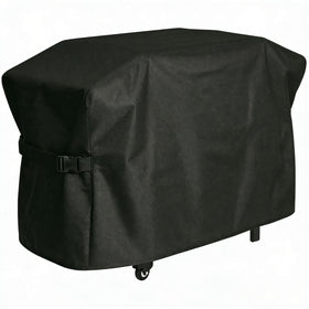 BQMAX griddle cover on hood fit protects Blackstone 28 inch grill outdoors.