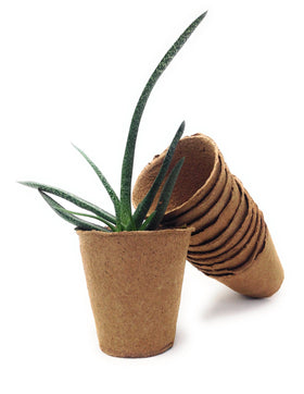 Br BRILLANTE plant starter peat pots packaging highlights a 30-pack for organic seed starting.