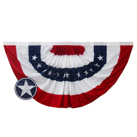 Bradford American Bunting flag embroidered 3x6 for outdoor display with vivid colors