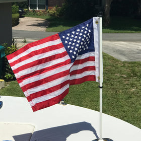 Bradford American Flag double-sided design visible from both sides for flexible display.