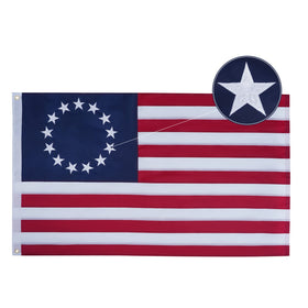 Bradford Betsy Ross flag 3x5 front view for outdoor display.