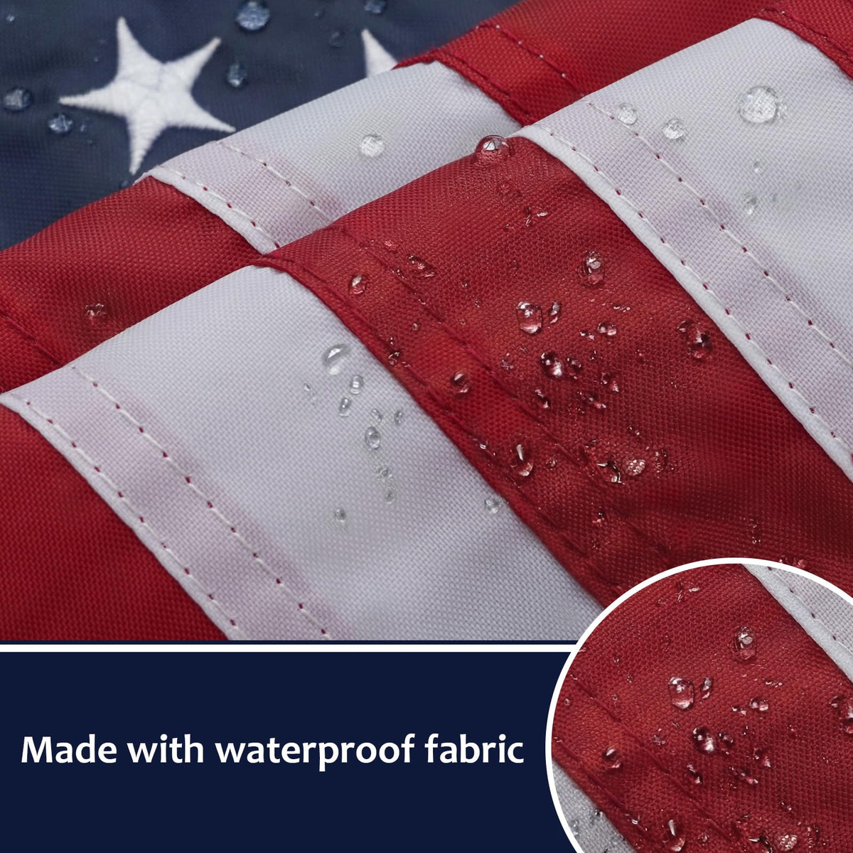 Bradford boat flag 12x18 ready for bow or mast display on watercraft.