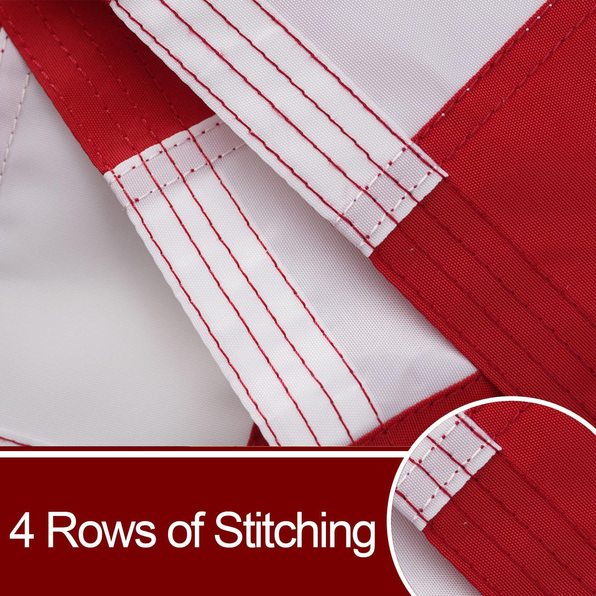 Bradford bright 4x6 US flag suitable for flagpole or wall display.