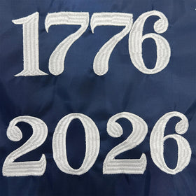 Bradford flag edges with double and quadruple stitching for longevity.