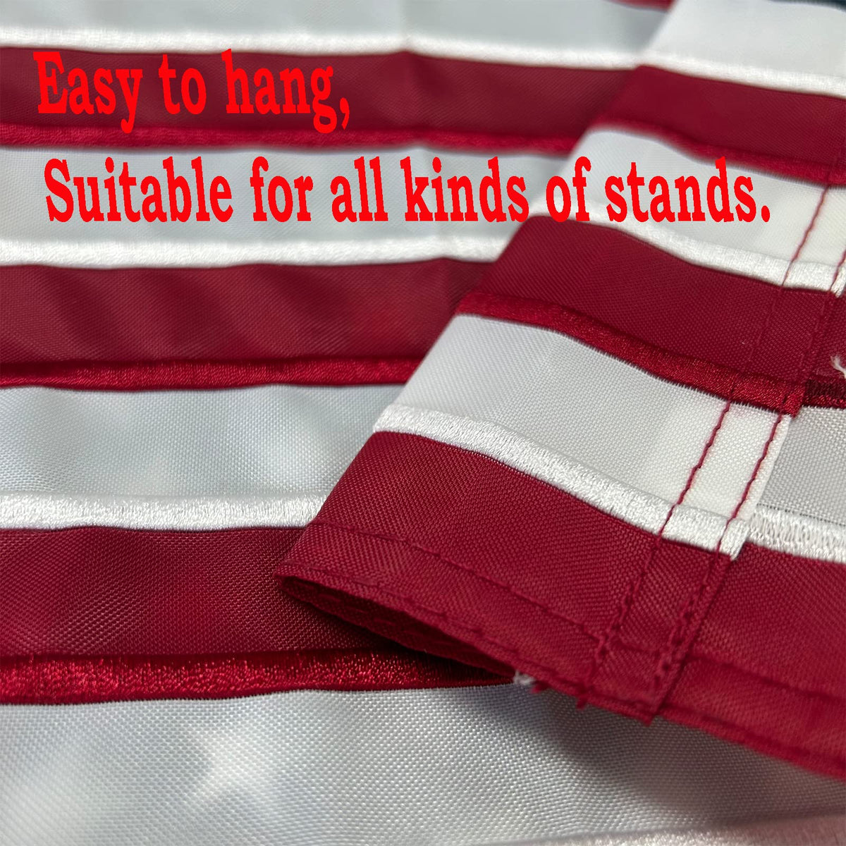 Bright, durable Bradford flag withstands sun and rain for heavy-duty outdoor use.