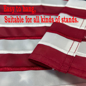 Bright, durable Bradford flag withstands sun and rain for heavy-duty outdoor use.