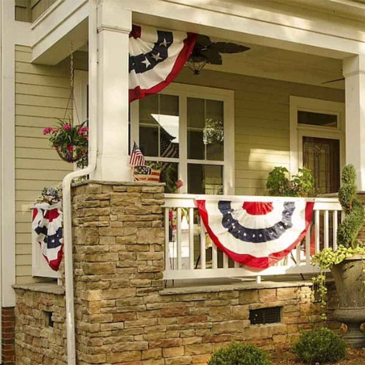 Bradford outdoor decor flag ready to hang on porches or fences