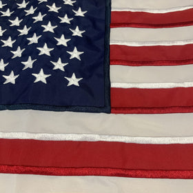 Polyester Bradford outdoor flag is waterproof and fade-resistant for all weather.