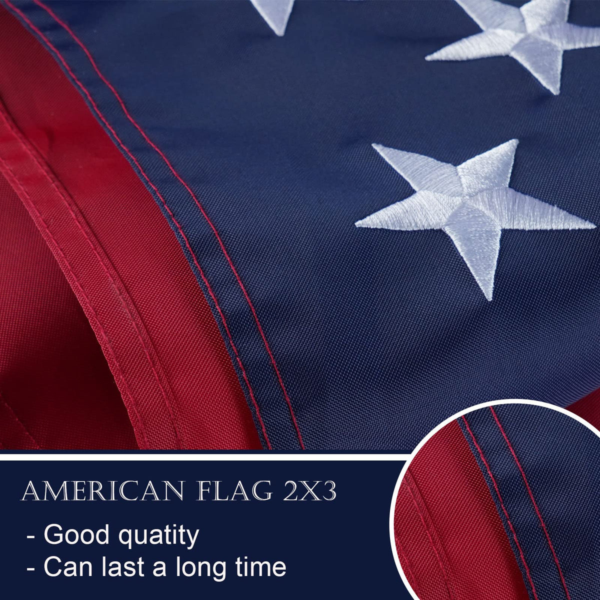 Bradford outdoor flag displayed in a yard with bold color