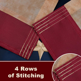 Bradford tea-stained flag adds vintage charm for patriotic decor