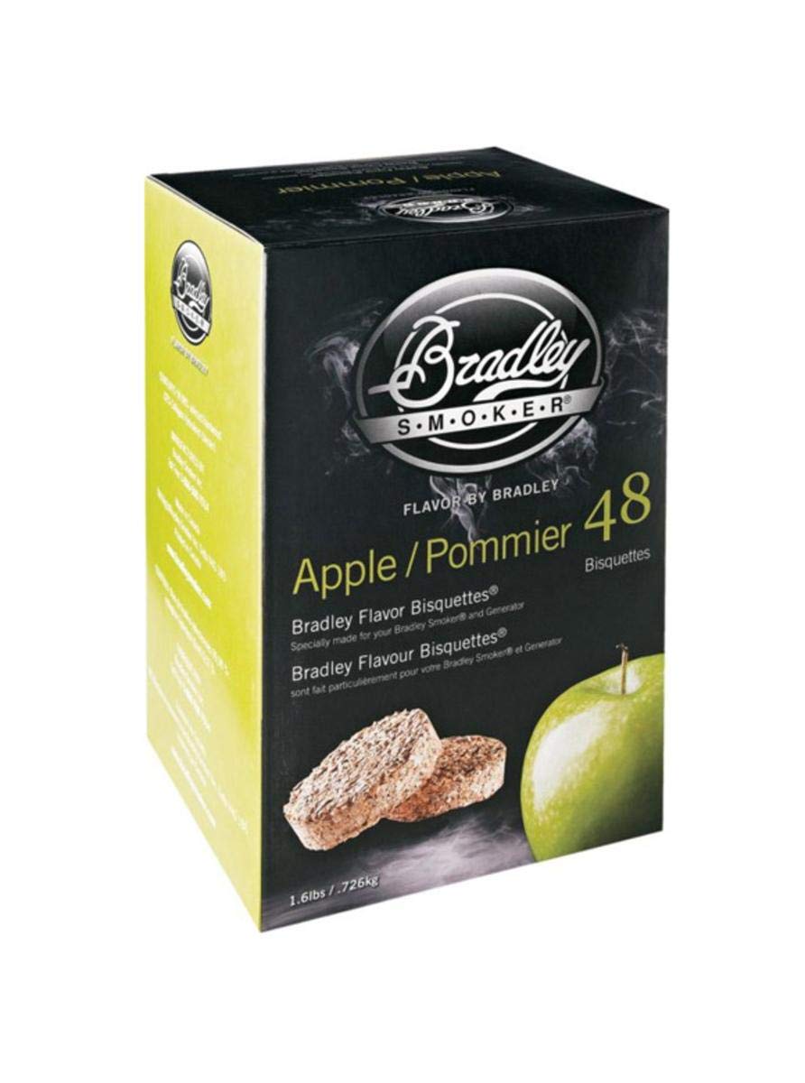 Bradley Smoker Apple Special Blend bisquettes made from natural hardwoods for authentic flavor.